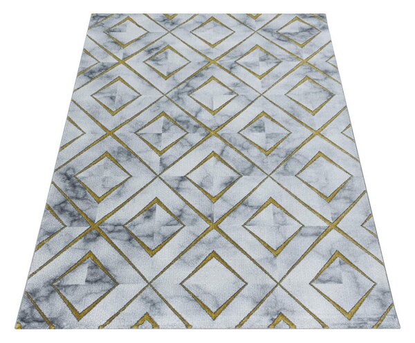 TKANA PREPROGA Naxos 3811 gold 140/200 cm tkano zlate barve