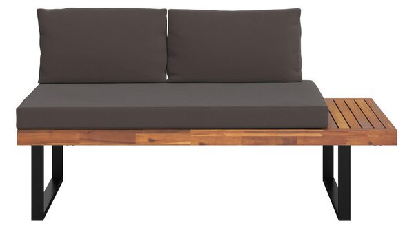 LOUNGE GARNITURA akacija masivno jeklo