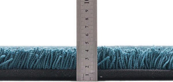PREPROGA Z VISOKIM FLOROM Cozy 140/200 cm taftano barve petroleja
