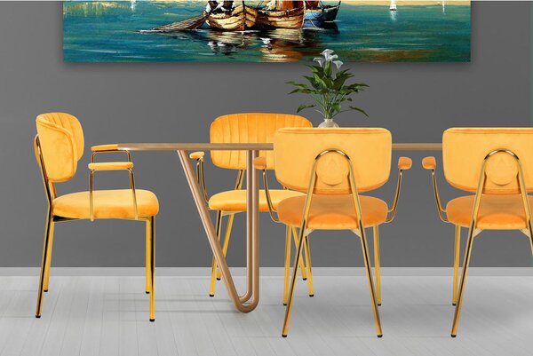 SET NASLANJAČEV, tekstil oranžna