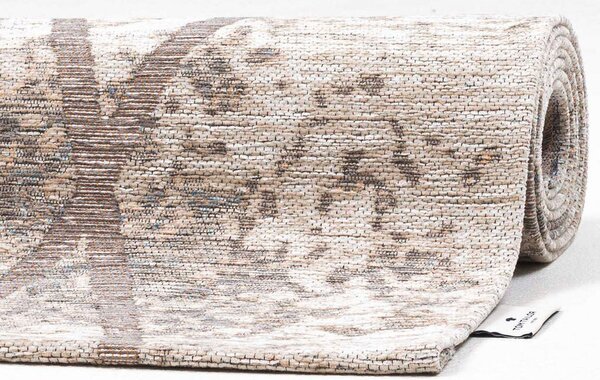 VINTAGE PREPROGA 140/200 cm tkano srebrne barve