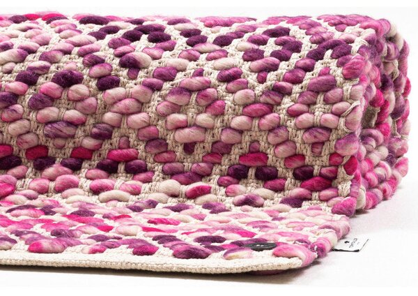 ROČNO TKANA PREPROGA 160/230 cm tkano pink
