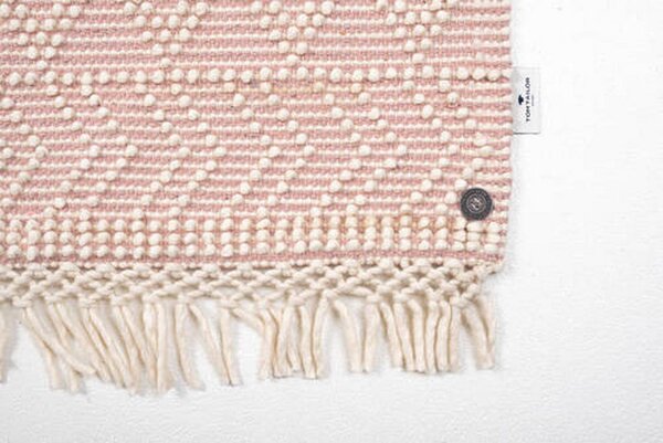 ROČNO TKANA PREPROGA Colored Macrame - Three 140/200 cm tkano roza