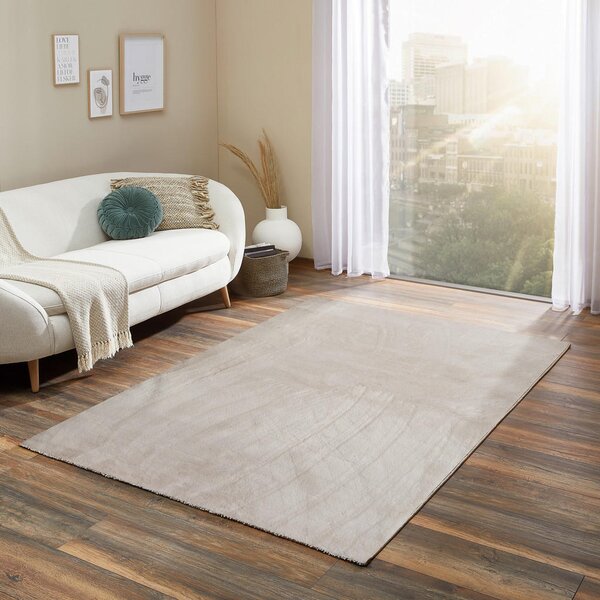 PREPROGA Z VISOKIM FLOROM 80/150 cm krem barve