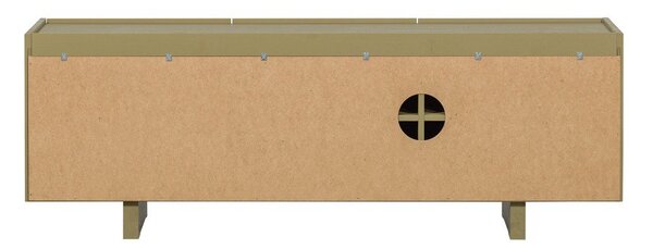 Zelena TV omarica iz masivnega bora 152x53x46 cm Basu – WOOOD