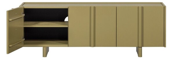 Zelena TV omarica iz masivnega bora 152x53x46 cm Basu – WOOOD