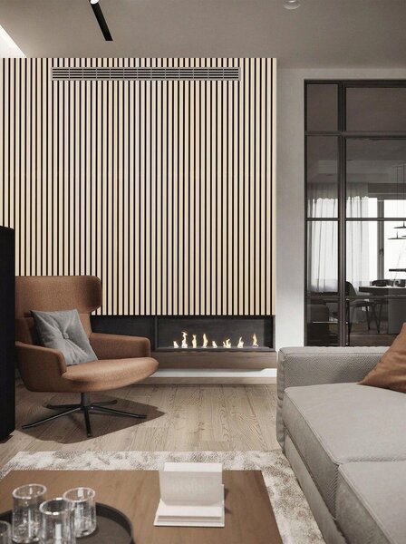 AKUSTIČNI PANEL Eiche natur Premium, 3-seitig furniert 56/240/1,6 cm