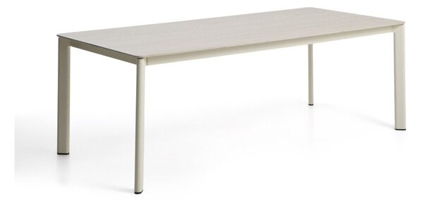 Vrtna miza s kamnito mizno ploščo 100x220 cm Anafi – Kave Home