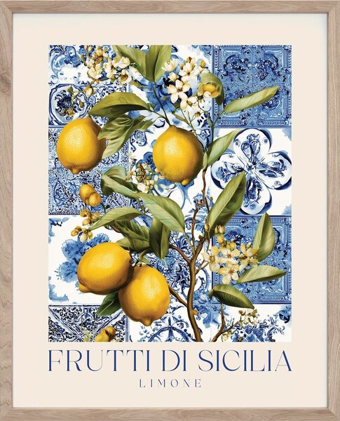 Tiskana slika z okvirjem 40x50 cm Sicilia – Styler