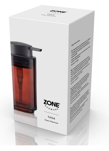 Rjav steklen dozirnik za milo 250 ml Tada – Zone
