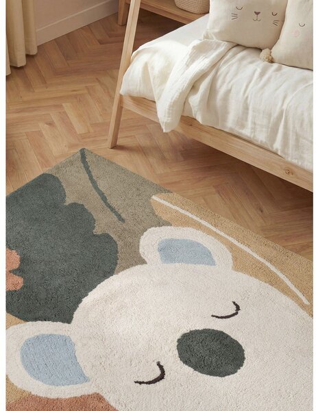 Kremno bela pralna/ročno tkana bombažna otroška preproga 140x200 cm Snuggle Rio – Hanse Home