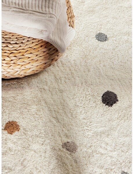 Kremno bela pralna/ročno tkana bombažna otroška preproga 140x200 cm Snuggle Pippo – Hanse Home