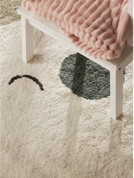Kremno bela pralna/ročno tkana bombažna otroška preproga 140x200 cm Snuggle Rio – Hanse Home