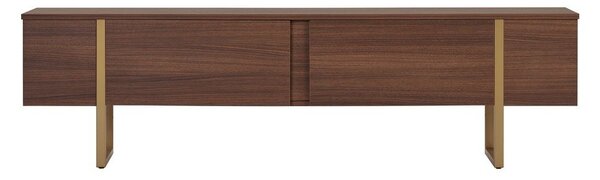 TV omarica v orehovem dekorju v temni naravni barvi 180x50x30 cm Onera – Kalune Design