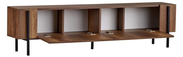 TV omarica v orehovem dekorju v temni naravni barvi 180x45x30 cm Nexus – Kalune Design