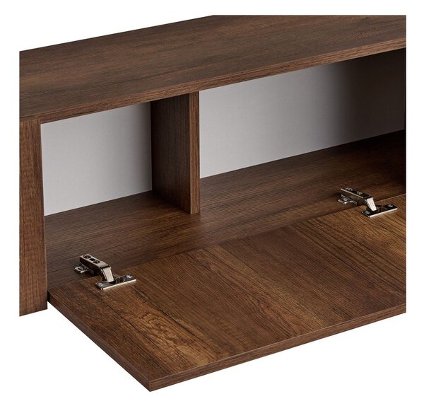 TV omarica v orehovem dekorju v temni naravni barvi 180x45x30 cm Nexus – Kalune Design