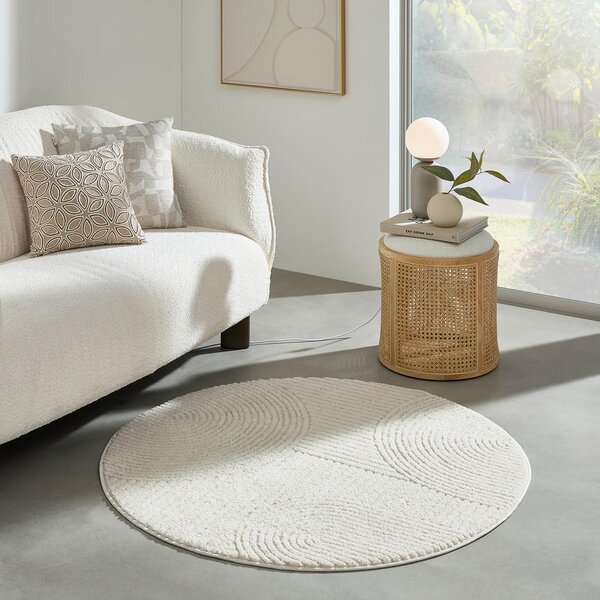 TKANA PREPROGA Granada 120 cm tkano krem barve