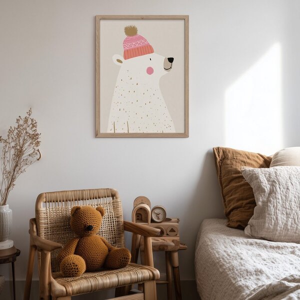 Otroška slika 30x40 cm White Bear – Styler