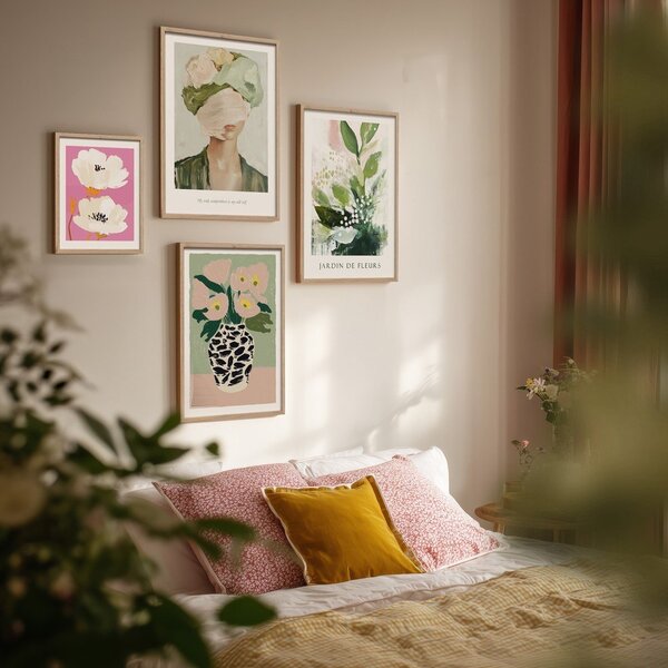 Tiskana slika z okvirjem 30x40 cm Peony Bloom – Styler
