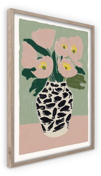 Tiskana slika z okvirjem 50x70 cm Spotted Vase – Styler