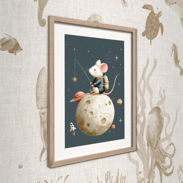 Otroška slika 30x40 cm Astro Mouse – Styler