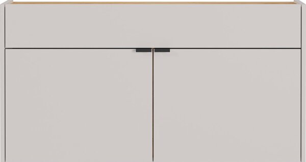 Kremno bela stenska omarica 110x57x22 cm Ameca – Germania