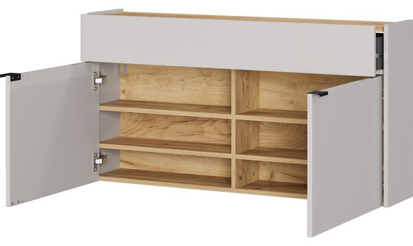 Kremno bela stenska omarica 110x57x22 cm Ameca – Germania