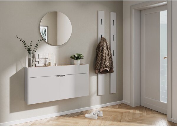 Kremno bela stenska omarica 110x57x22 cm Ameca – Germania