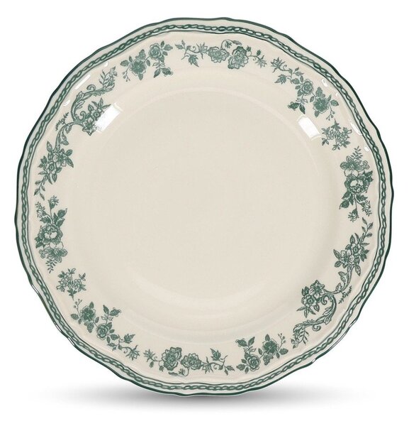 Zelen/slonokoščen desertni porcelanast krožnik ø 21,5 cm Cyril – S|P Collection