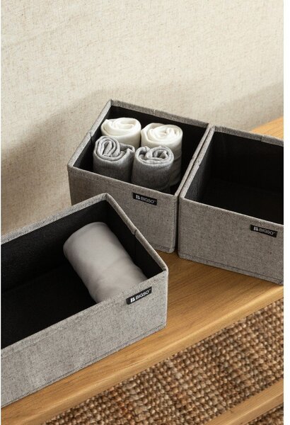 Tekstilni organizatorji za predal v kompletu 3 ks Soft Storage – Bigso