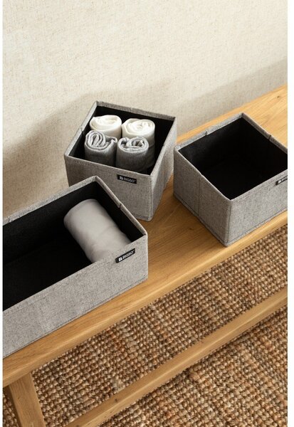 Tekstilni organizatorji za predal v kompletu 3 ks Soft Storage – Bigso