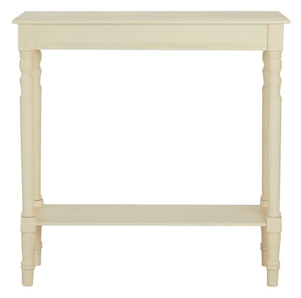 Slonokoščena stranska mizica iz masivnega bora 30x80 cm Heritage – Premier Housewares