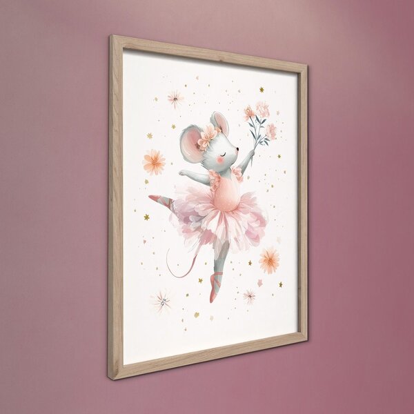 Otroška slika 30x40 cm Mouse Ballerina – Styler