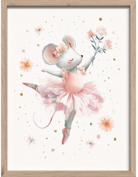 Otroška slika 30x40 cm Mouse Ballerina – Styler