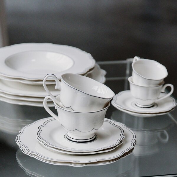 Beli jušni krožniki v kompletu 2 ks ø 23,5 cm Odette – S|P Collection