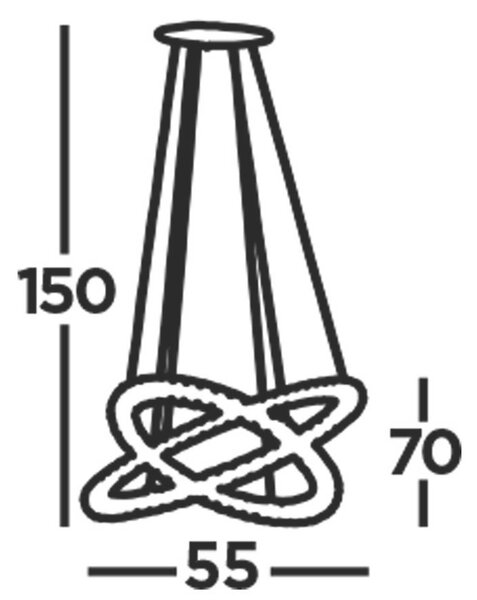 VISEČA NIHALNA LED-SVETILKA Clover 10 W 320 lm 4000 K 220-240 V