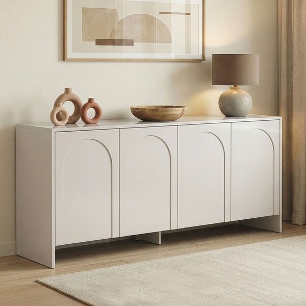 Kremno bela komoda 180x80x45 cm Arlen – Kalune Design