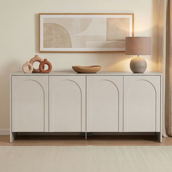 Kremno bela komoda 180x80x45 cm Arlen – Kalune Design