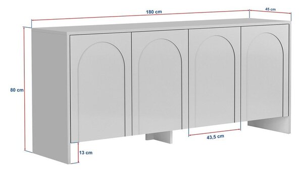 Bela komoda 180x80x45 cm Arlen – Kalune Design