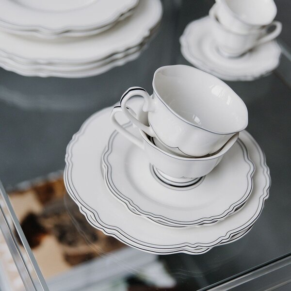 Bele skodelice v kompletu 2 ks iz porcelana new bone china 190 ml Odette – S|P Collection