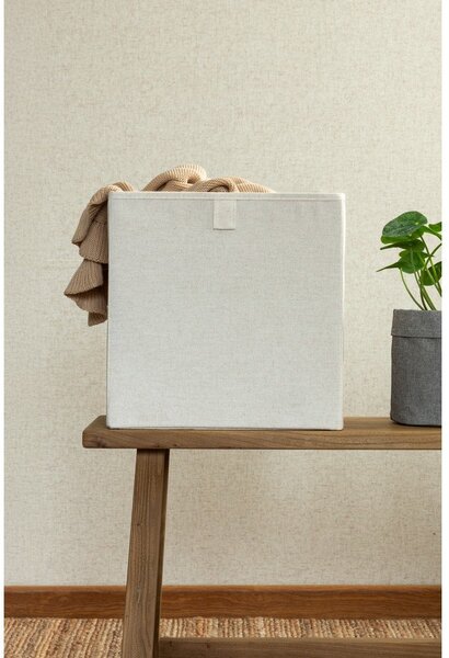 Bež tekstilna škatla za shranjevanje 32x31,5x31,5 cm Soft Storage Cube – Bigso