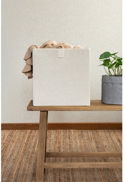 Bež tekstilna škatla za shranjevanje 32x31,5x31,5 cm Soft Storage Cube – Bigso