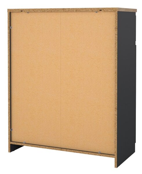 Temno siva komoda 80x100x40 cm Naia – Tvilum