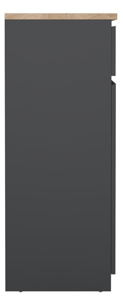 Temno siva komoda 80x100x40 cm Naia – Tvilum