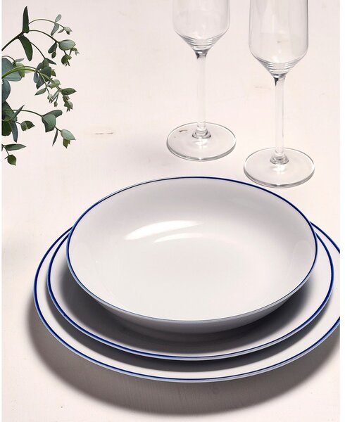 Bel porcelanast krožnik ø 27 cm Basic White – BonBistro