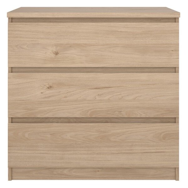Komoda v hrastovem dekorju v naravni barvi 77x76x50 cm Naia – Tvilum