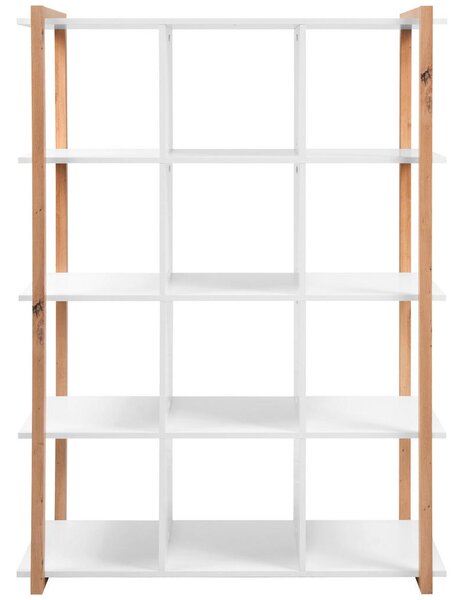 REGAL 107/145/40 cm bela, hrast artisan