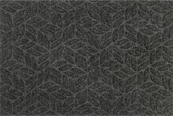 PREDPRAŽNIK Dune Leaves dark grey 60/90 cm reliefno temno siva