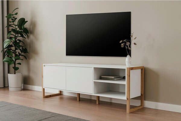 TV-ELEMENT bela, hrast artisan