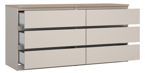 Kremno bela komoda 154x76x50 cm Naia – Tvilum